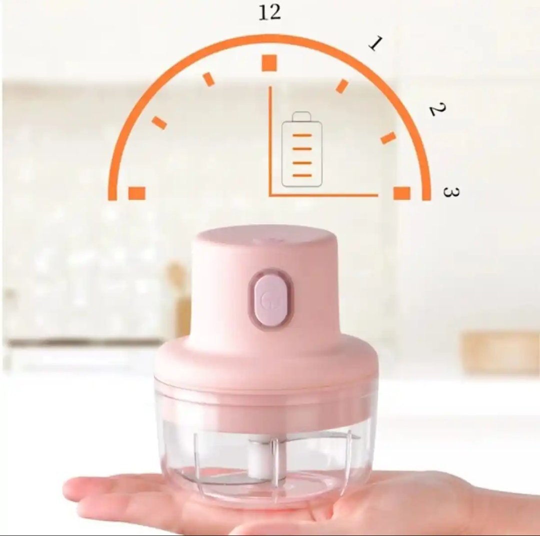 Wireless Portable Mini Electric Food Chopper USB Stainless Steel – 250ml – Rechargeable