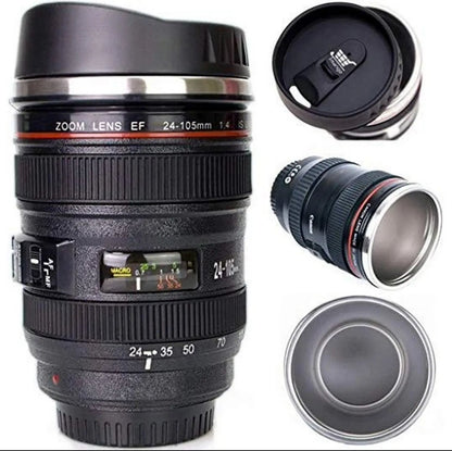 Stainless Steel Coffee Lense Coffee Mug Gift for Photographers