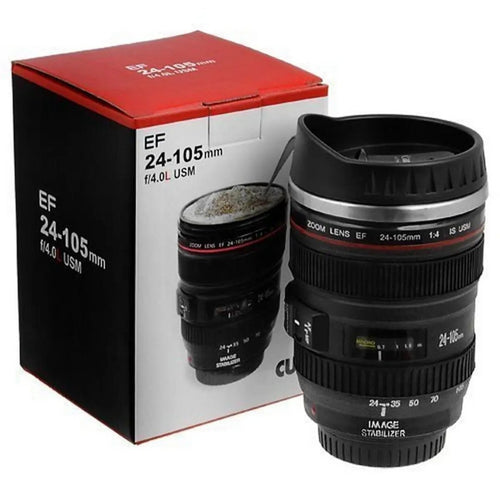 Stainless Steel Coffee Lense Coffee Mug Gift for Photographers