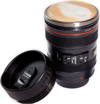 Stainless Steel Coffee Lense Coffee Mug Gift for Photographers