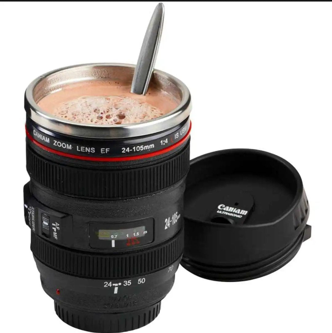 Stainless Steel Coffee Lense Coffee Mug Gift for Photographers