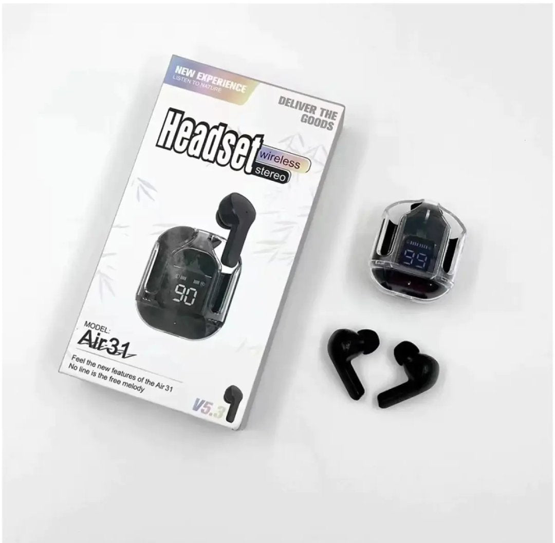 Air 31 Wireless crystal earbuds-EARBUDaS Air 31 AIRPODS