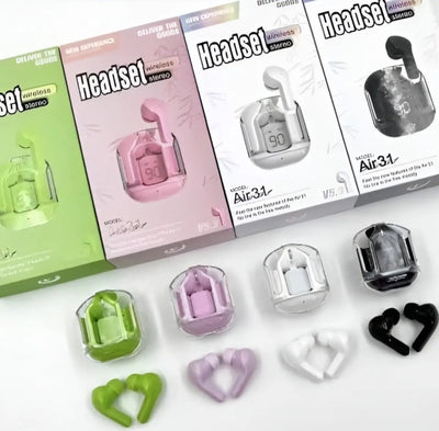 Air 31 Wireless crystal earbuds-EARBUDaS Air 31 AIRPODS