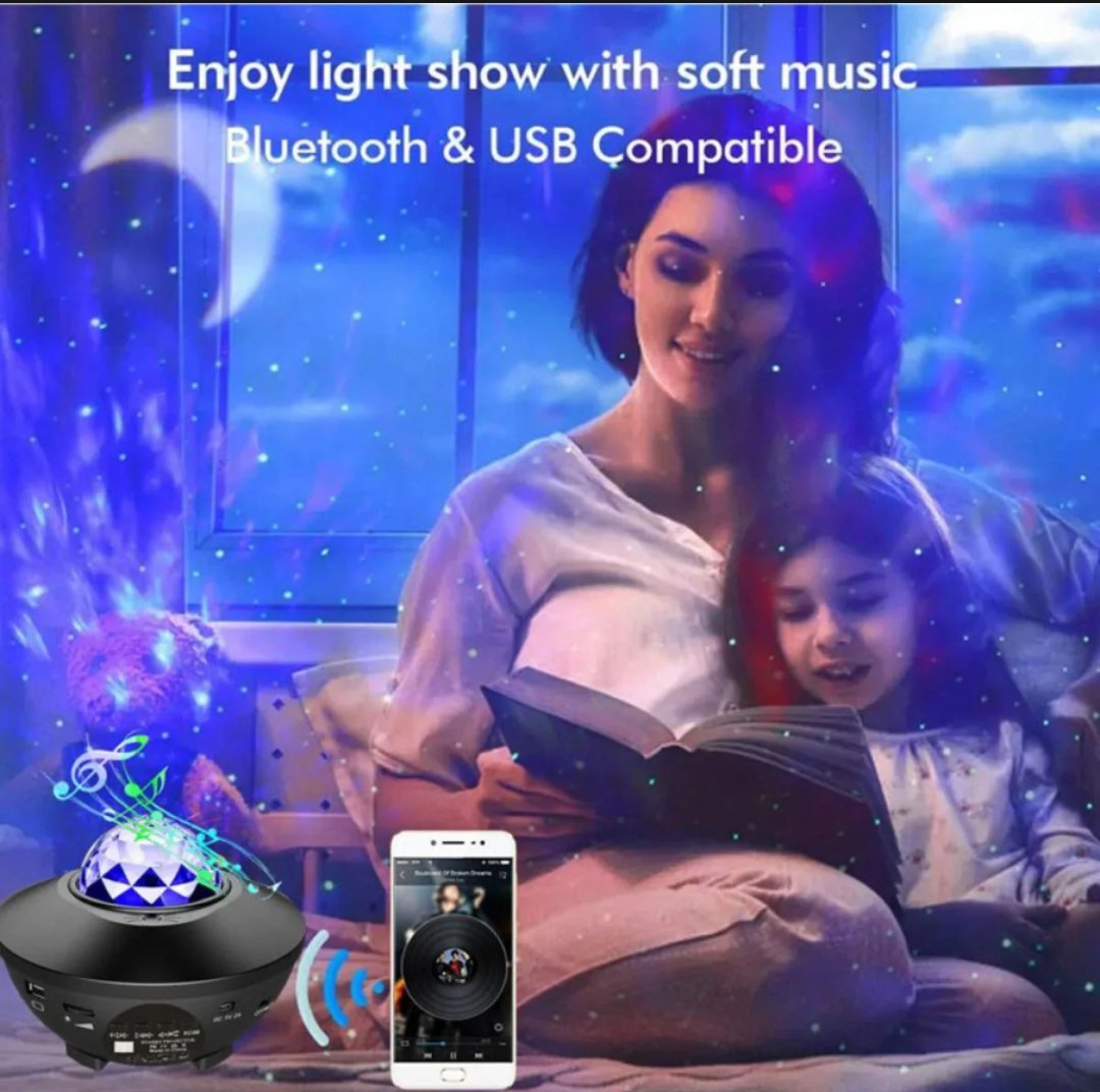 Galaxy Projector Lamp Light Decor Bluetooth 21 Lighting Modes