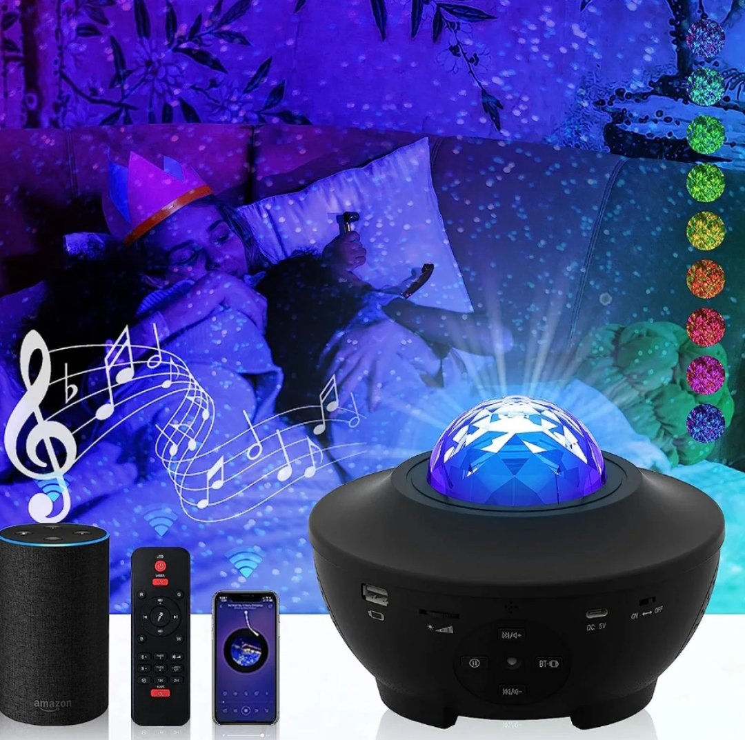 Galaxy Projector Lamp Light Decor Bluetooth 21 Lighting Modes