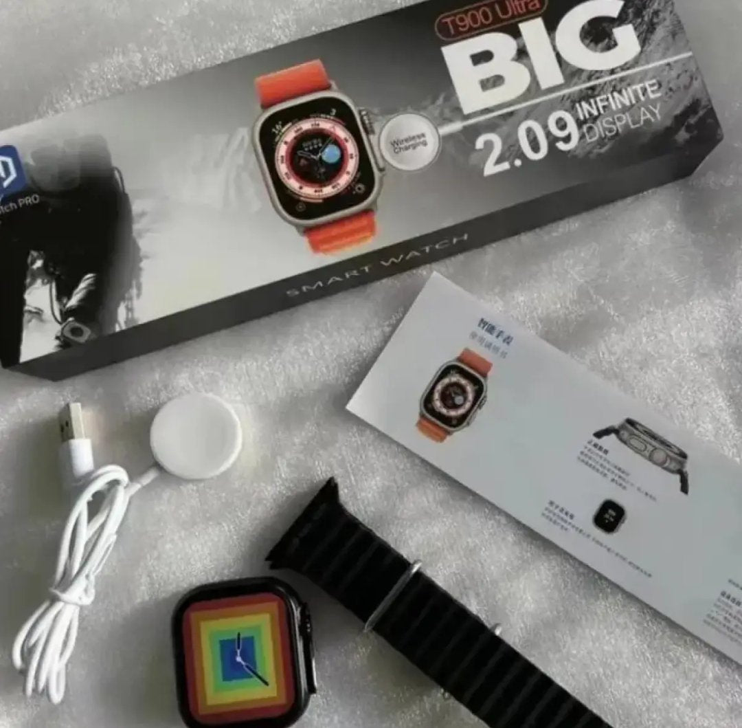 T900 Ultra Smart Watch / 2.09 Infinite Display - 49MM Dial Size - Built-in Games - Bluetooth Calling - Crown Working
