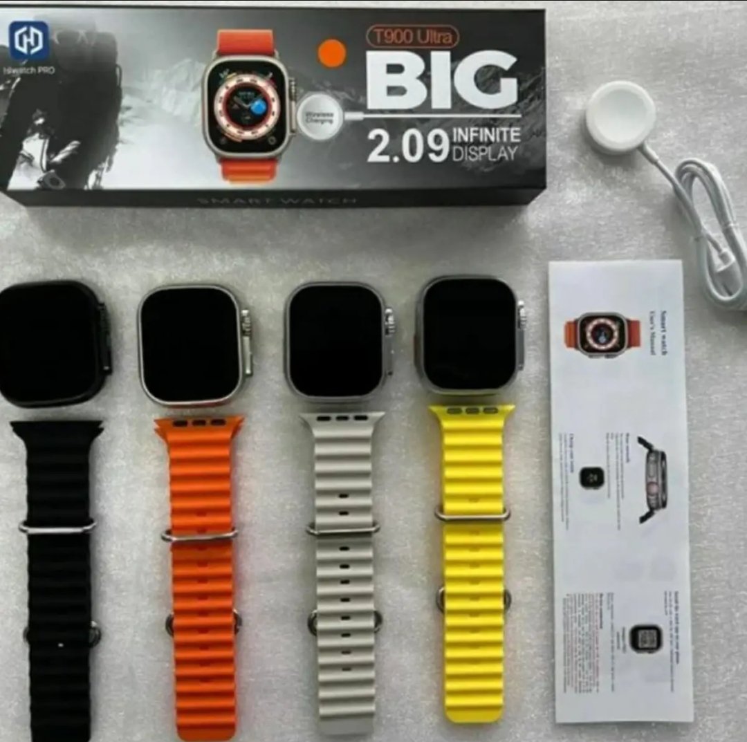 T900 Ultra Smart Watch / 2.09 Infinite Display - 49MM Dial Size - Built-in Games - Bluetooth Calling - Crown Working