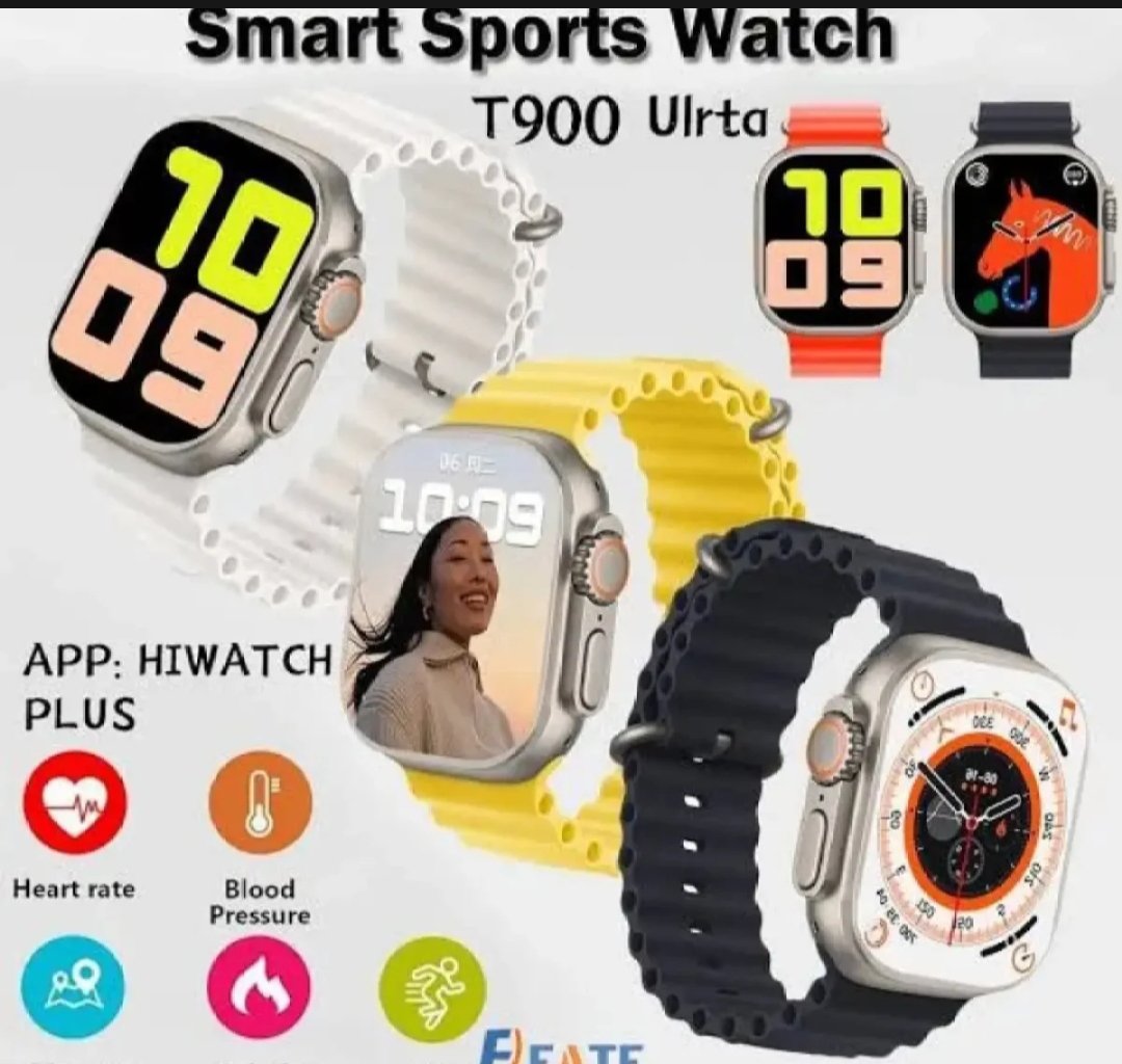 T900 Ultra Smart Watch / 2.09 Infinite Display - 49MM Dial Size - Built-in Games - Bluetooth Calling - Crown Working