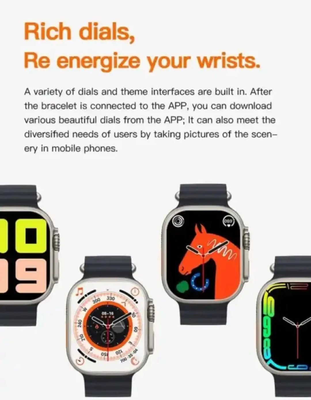 T900 Ultra Smart Watch / 2.09 Infinite Display - 49MM Dial Size - Built-in Games - Bluetooth Calling - Crown Working