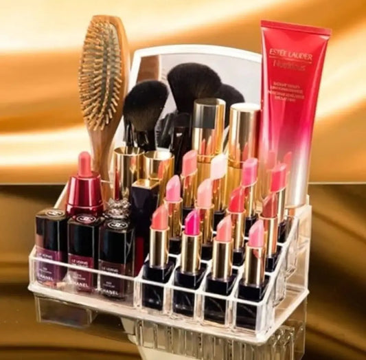 Makeup Organizer Stand and Brush Holder Lipstick Organizer Tray Cosmetic Box Makeup Holder