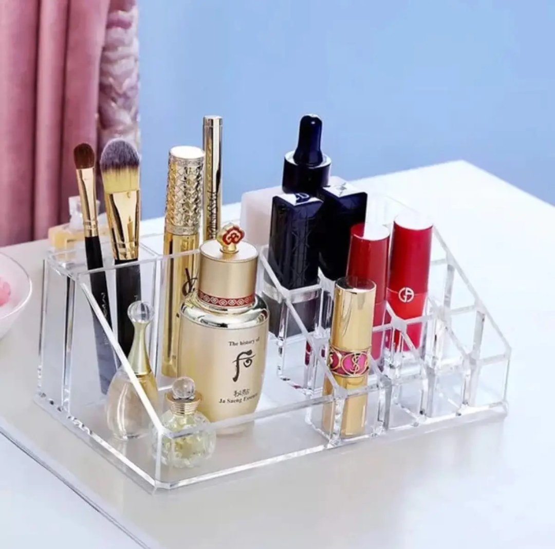 Makeup Organizer Stand and Brush Holder Lipstick Organizer Tray Cosmetic Box Makeup Holder
