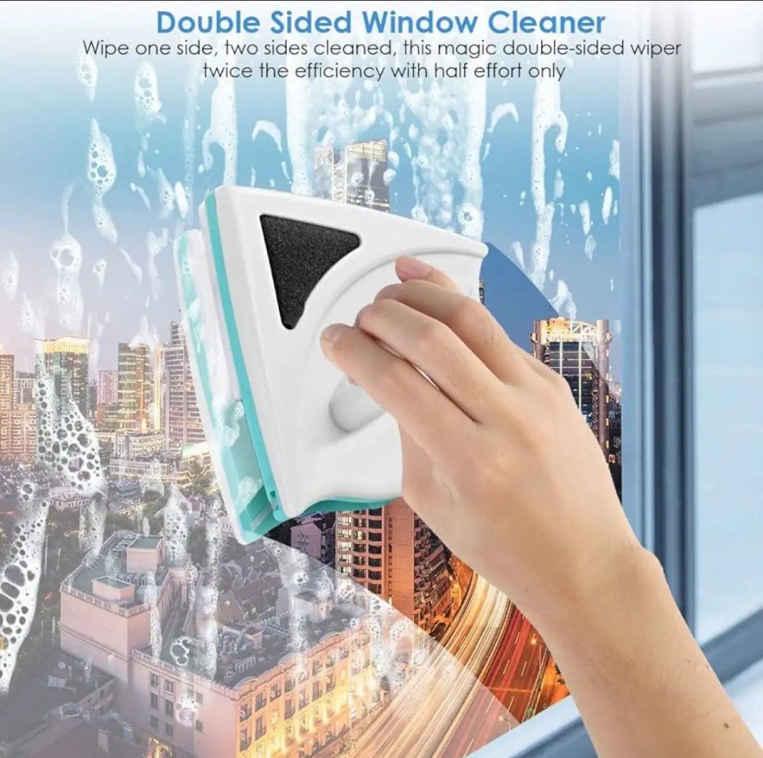 Double Side Window Magnetic Glass Cleaner, Magnetic 2 in 1