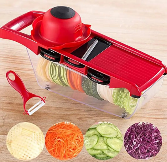High Quality 10 In 1 Mandoline Slicer Vegetable Grater, Cutter with Stainless Steel Blades