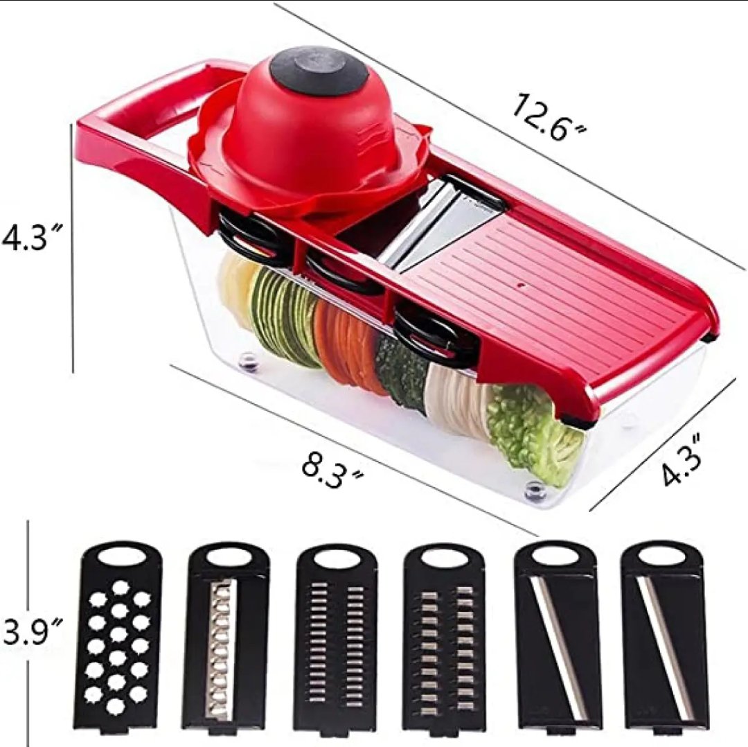 High Quality 10 In 1 Mandoline Slicer Vegetable Grater, Cutter with Stainless Steel Blades