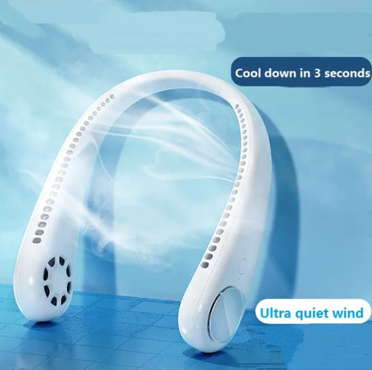 Bladeless neck fans portable rechargeable USB Cooling Fan