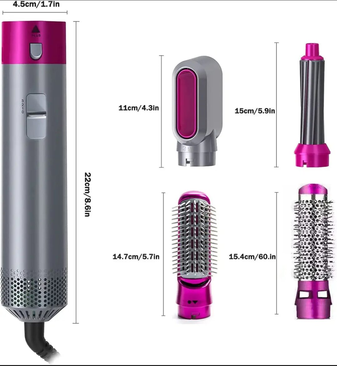 Hair Dryer - hairdryer - Professional Hair Dryer Brush &amp; 5 in 1 Air Styler