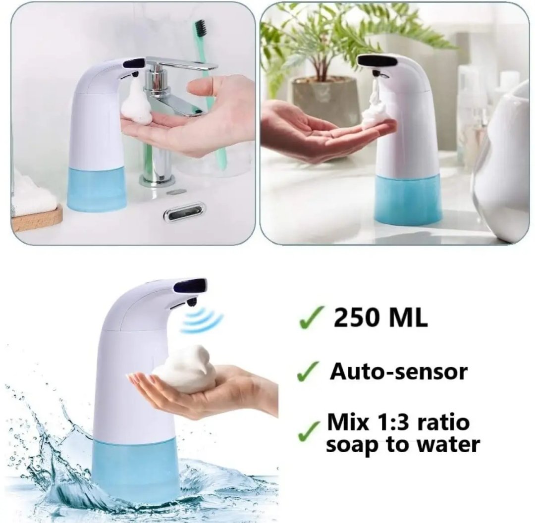 Automatic Foaming Soap Dispenser Touchless Hand Washer Sensor Portable Infrared Sensing Foam Liquid Machine For Bathroom Kitchen Home Office