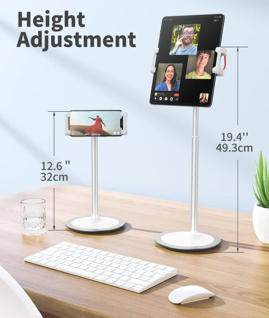 Mobile and Tablet Stand Holder Universal | Height Adjustable 360° Stand Holder For Every Mobile and Tablet