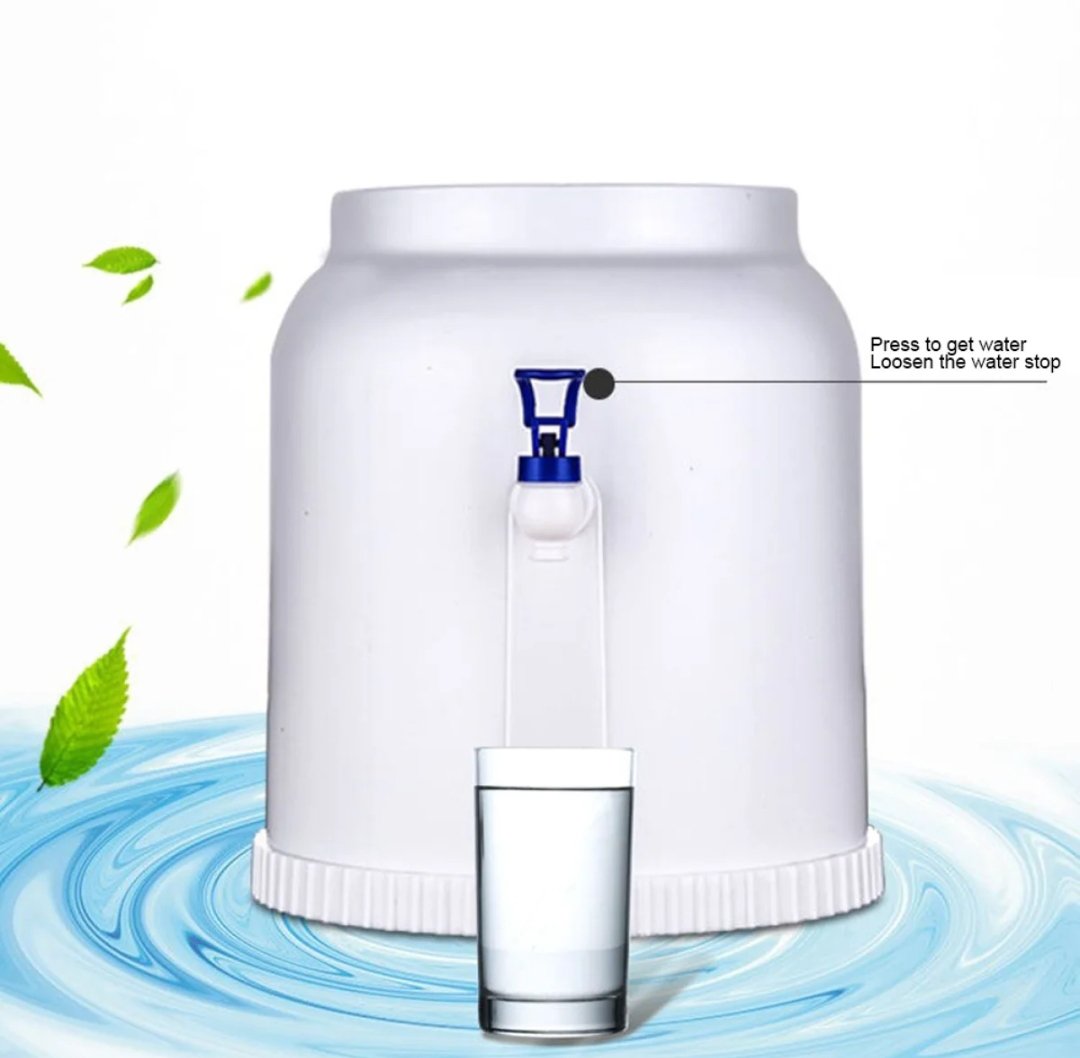 Manual Table Top Water Bottle Dispenser Stand With Tap Portable Non Electric
