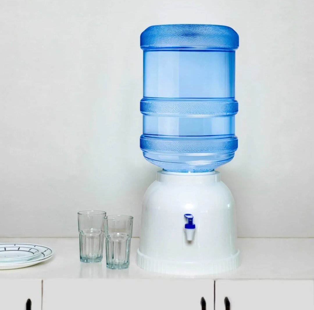 Manual Table Top Water Bottle Dispenser Stand With Tap Portable Non Electric
