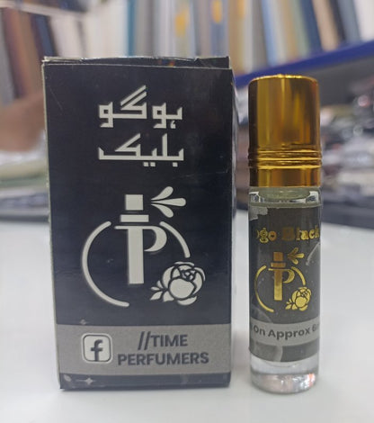 Pack of 3 - Hogo Black 6ML Perfume Attar/Itar free from Alcohol For Unisex