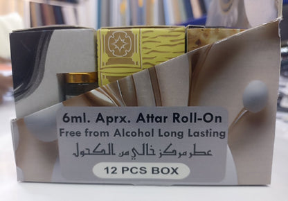 Pack of 12 - Special Offer for RAMAZAN Each Bottle 6ML Perfume Attar/Itar free from Alcohol For Unisex