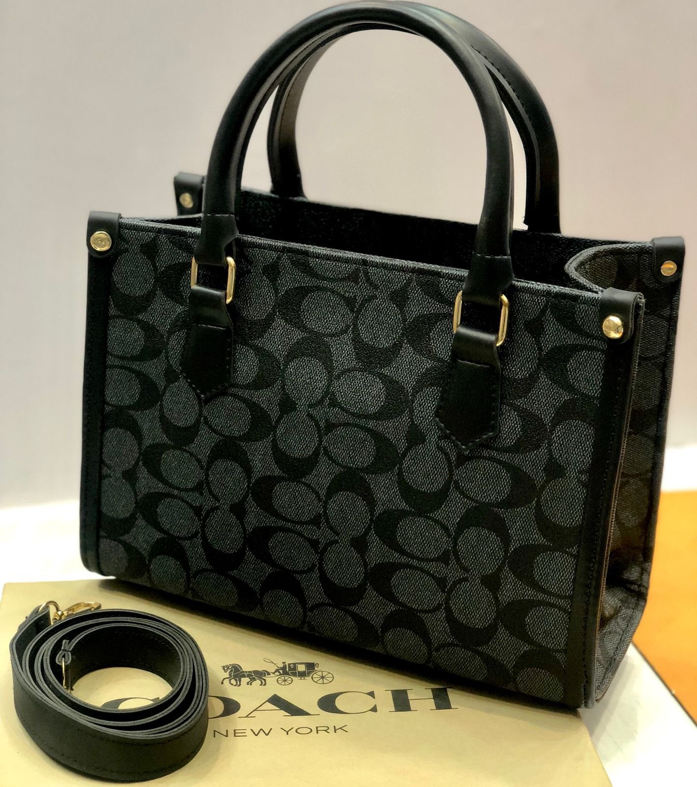 New Arrival Coach Womens Handbag With Long Belt &amp; Dustbag