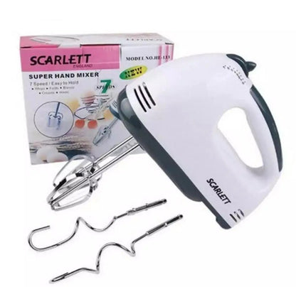 Scarlet Multifunctional 7 Speed Mini Mixer Electric Food Blender Scarlett Handheld Mixer Egg Beater Automatic Cream Food Cake Baking Dough Mixer 