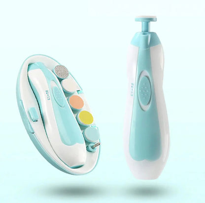 The Vechase | 6 in 1 Baby Nail Trimmer Portable Electric Baby Manicure Pedicure Nail Clippers Infant Newborn Baby Nail Cutter with LED Light