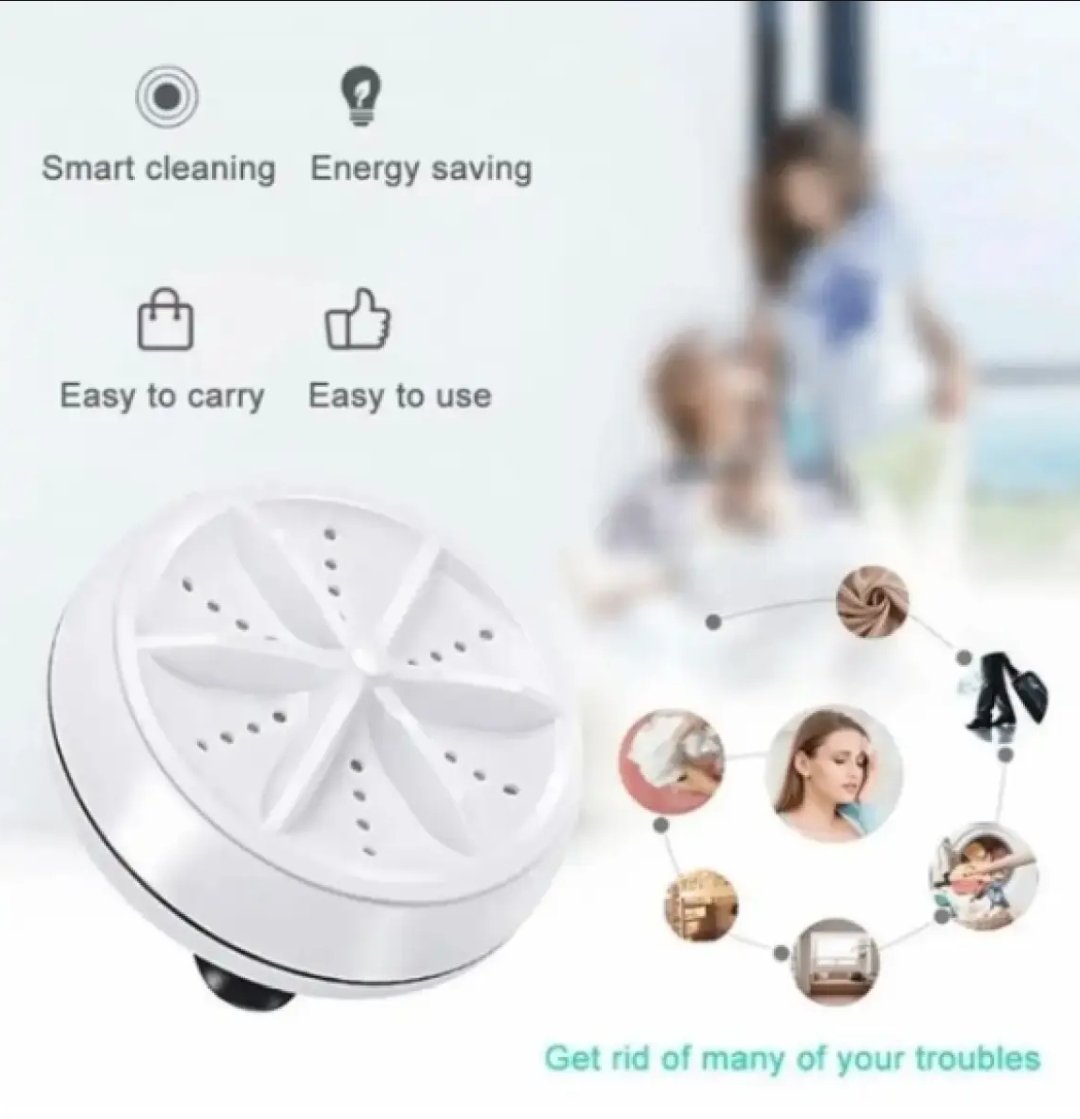 MiniWashing Machine,Portable Ultrasonic USB Turbo Washing Machine,Mini Washer for Travelling,Camping,Business Trip.Mini Washing Machine for Cleaning Sock,Underwear,Small Rags,Towel
