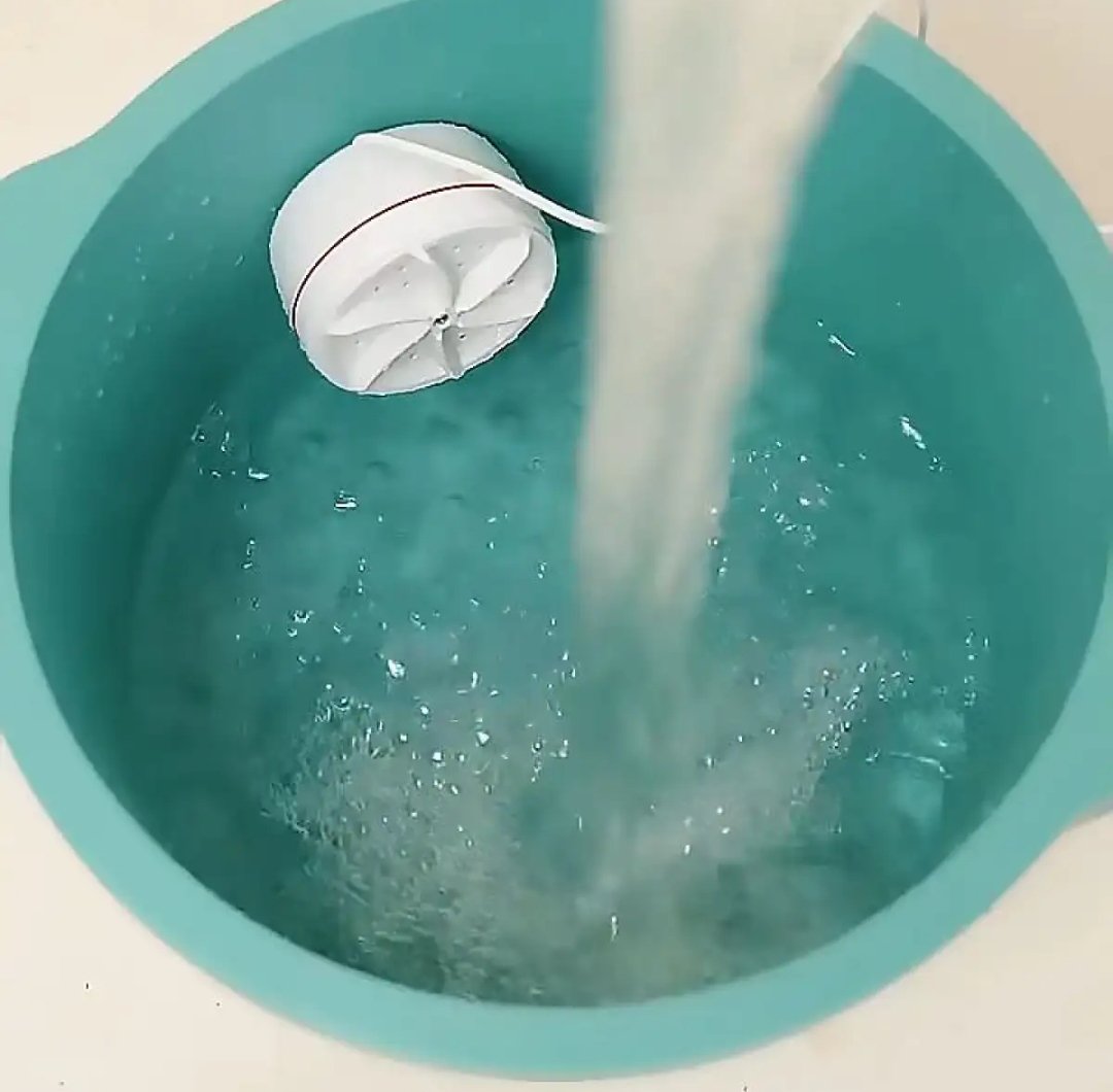 MiniWashing Machine,Portable Ultrasonic USB Turbo Washing Machine,Mini Washer for Travelling,Camping,Business Trip.Mini Washing Machine for Cleaning Sock,Underwear,Small Rags,Towel