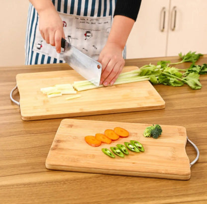Organic Bamboo Cutting Board for Cut Meat Vegetables Food Prep Revisible Cutting Serving Board- Size 26x36cm
