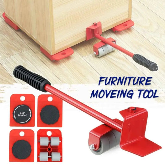 Furniture Lifter Easy Moving Sliders 5 Packs Mover Tool Set Heavy Furniture Appliance Moving &amp; Lifting System Maximum Load Weight 150kg