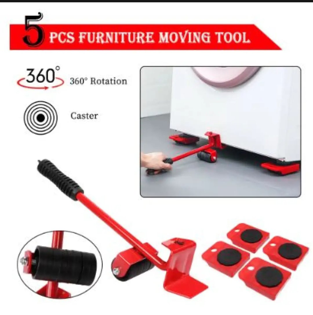 Furniture Lifter Easy Moving Sliders 5 Packs Mover Tool Set Heavy Furniture Appliance Moving &amp; Lifting System Maximum Load Weight 150kg