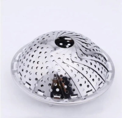 Stainless Steel Food Steamer Steamer Basket Stainless Steel for Food and Vegetable, Premium Expandable Steam Basket to Fit Various Size Pots Stainless Steel Steamer Basket, For Home
