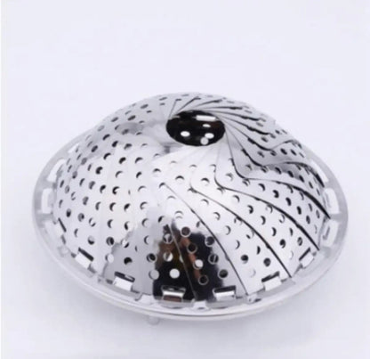 Stainless Steel Food Steamer Steamer Basket Stainless Steel for Food and Vegetable, Premium Expandable Steam Basket to Fit Various Size Pots Stainless Steel Steamer Basket, For Home