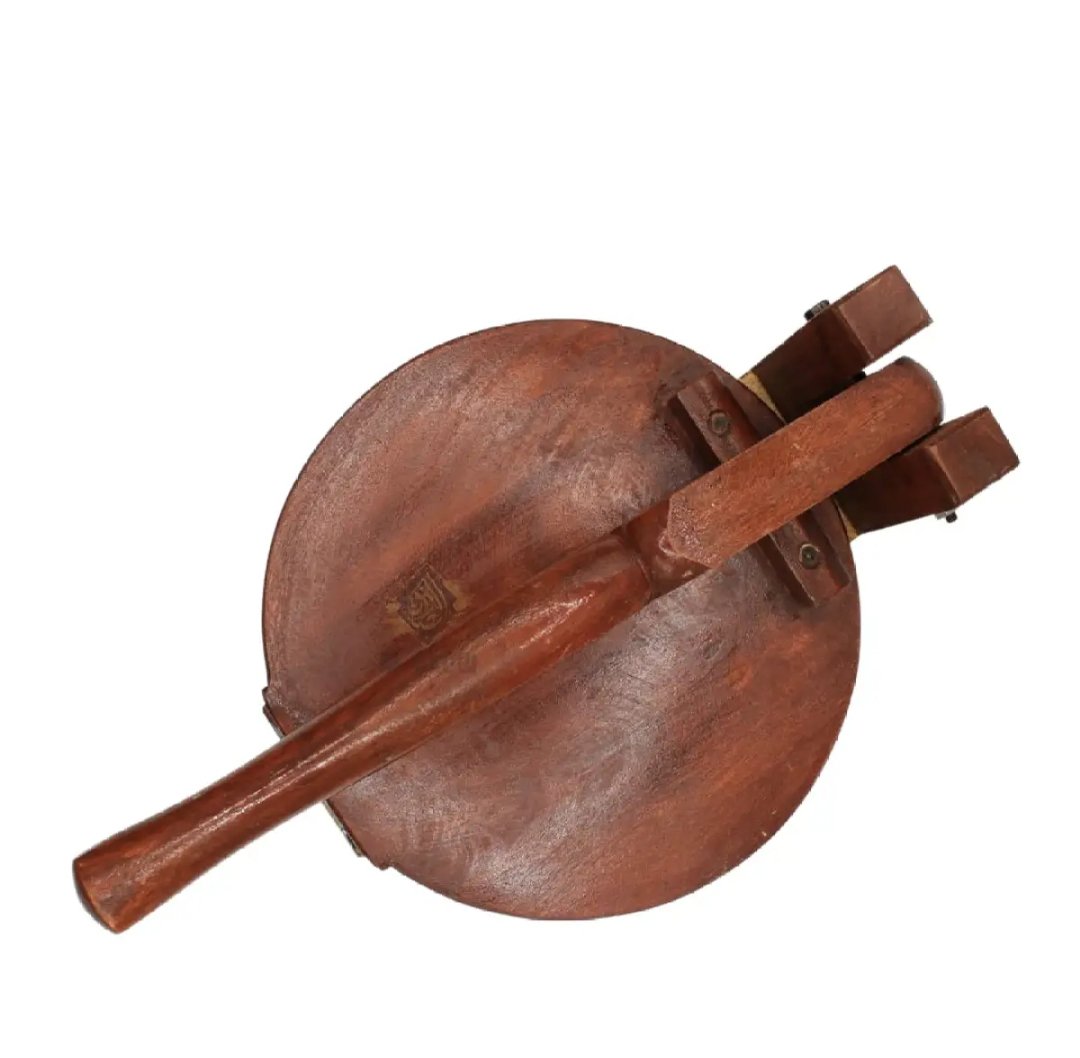 Handcrafted Wooden Roti Maker - Elevate Your Culinary Experience with an Authentic Chapati Press for Perfect Rotis - Master the Art of Roti Making with Precision and Flair - Premium Quality Wood Crafted Roti Roller for Irresistible Homemade Delights