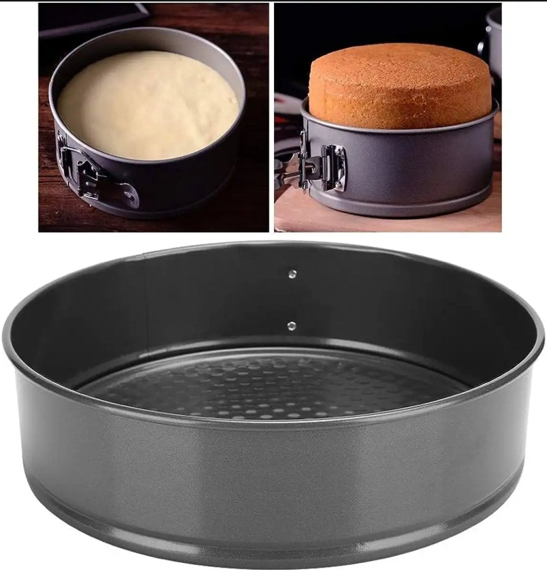 3PCS/Set Stainless Steel Cake Baking Pan Round Shape Non Stick Oven Baking Tray Cake Mold Bakeware Baking Tools Size (18,20 and 22 CM)