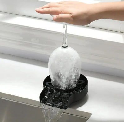 Automatic Cup Washer - Bottle Cleaner Sink Attachment - High Pressure Glass Rinser for Kitchen, Bar, and More - Efficient Bottle Cleaner Machine