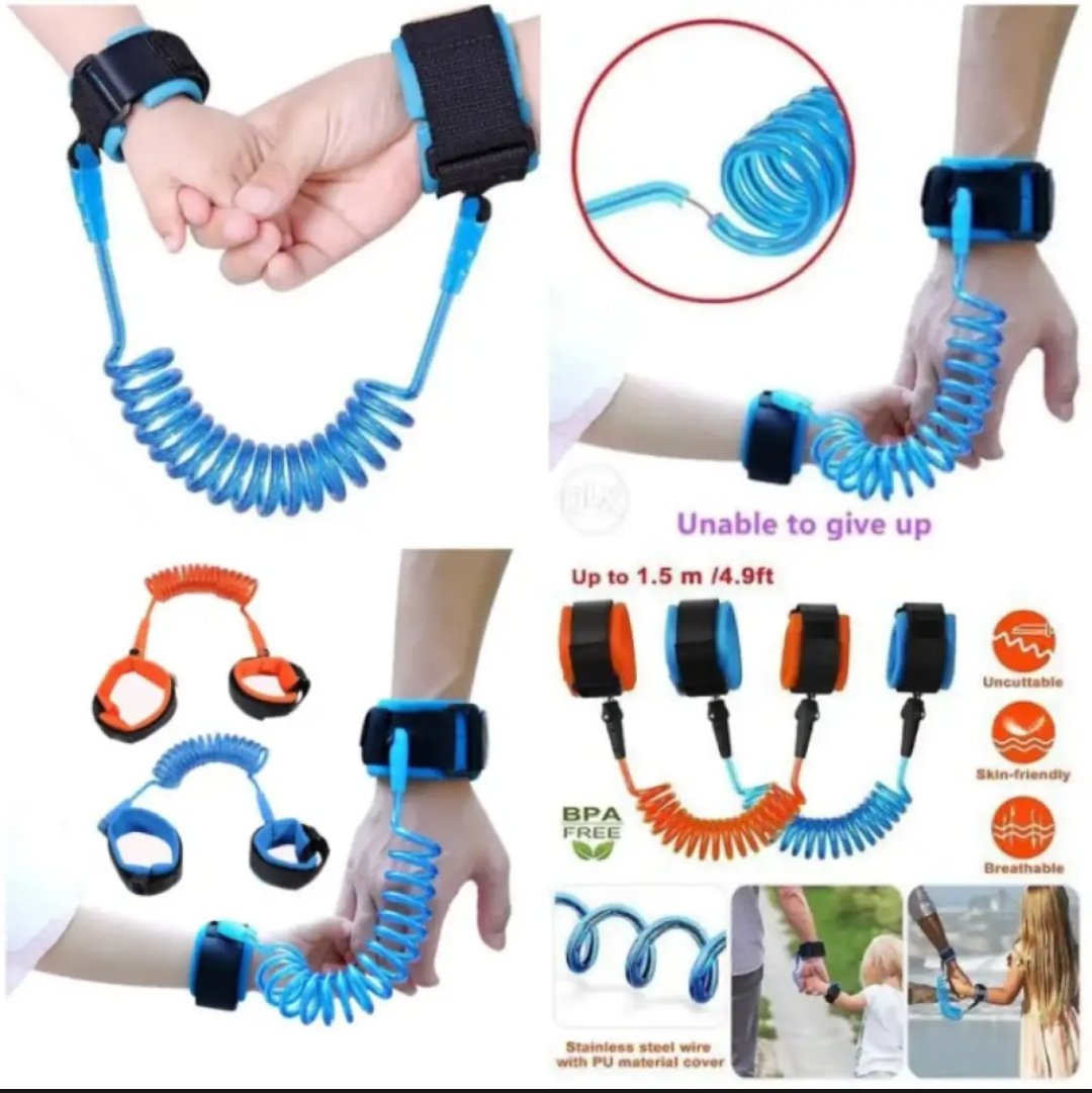 Child Anti Lost Wrist 1 Piece - Link Safety Harness Strap Rope Leash Walking Hand Belt Band Wristband For Toddlers, Kids Loss