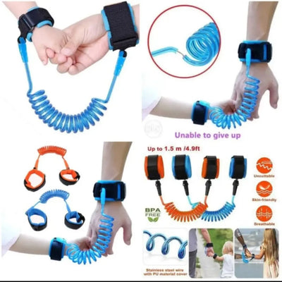 Child Anti Lost Wrist 1 Piece - Link Safety Harness Strap Rope Leash Walking Hand Belt Band Wristband For Toddlers, Kids Loss