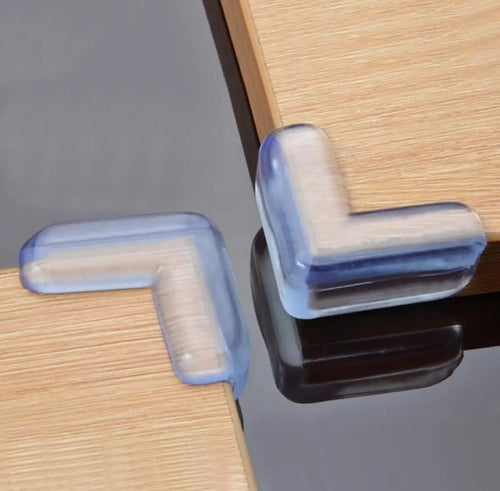 pack of 4 Table Corner Protectors - Child Safety Silicon Corner Guards (L Shape)