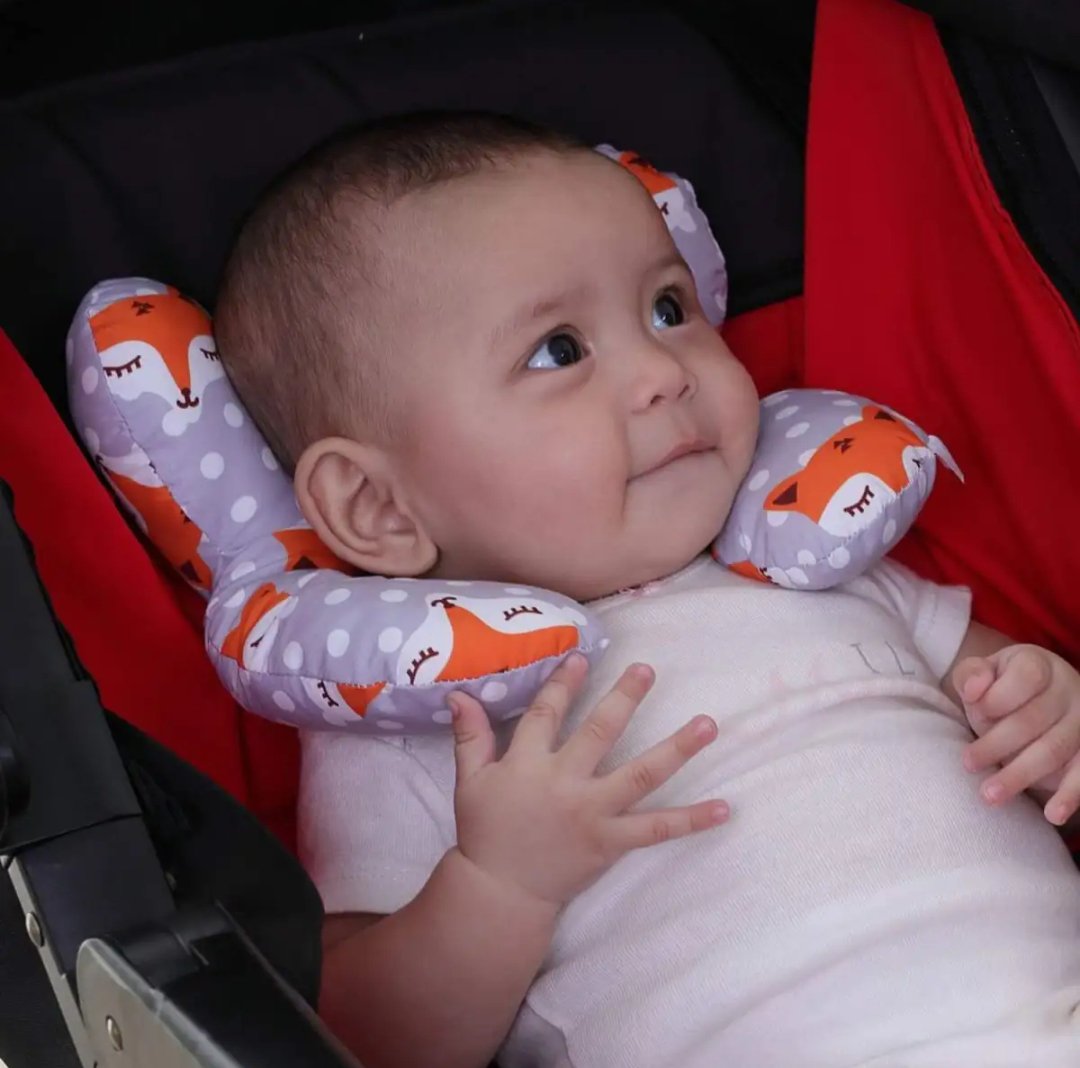 New Baby Pillow Head Protective Baby Travel Pillow Baby Neck Pillows for Car Seat Pushchair Toddler Head Neck Support Pillows Newborn Children U Shape Headrest Toddler Cushion 0-3 Years