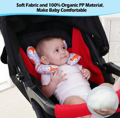 New Baby Pillow Head Protective Baby Travel Pillow Baby Neck Pillows for Car Seat Pushchair Toddler Head Neck Support Pillows Newborn Children U Shape Headrest Toddler Cushion 0-3 Years
