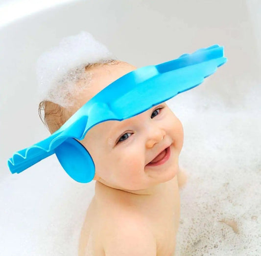 New Cute Adjustable Baby Shampoo Bath Shower Cap With Ear Protection Waterproof toddler Sun Protection Hat for Washing Hair Visors For Both Baby Girl And Baby Boy