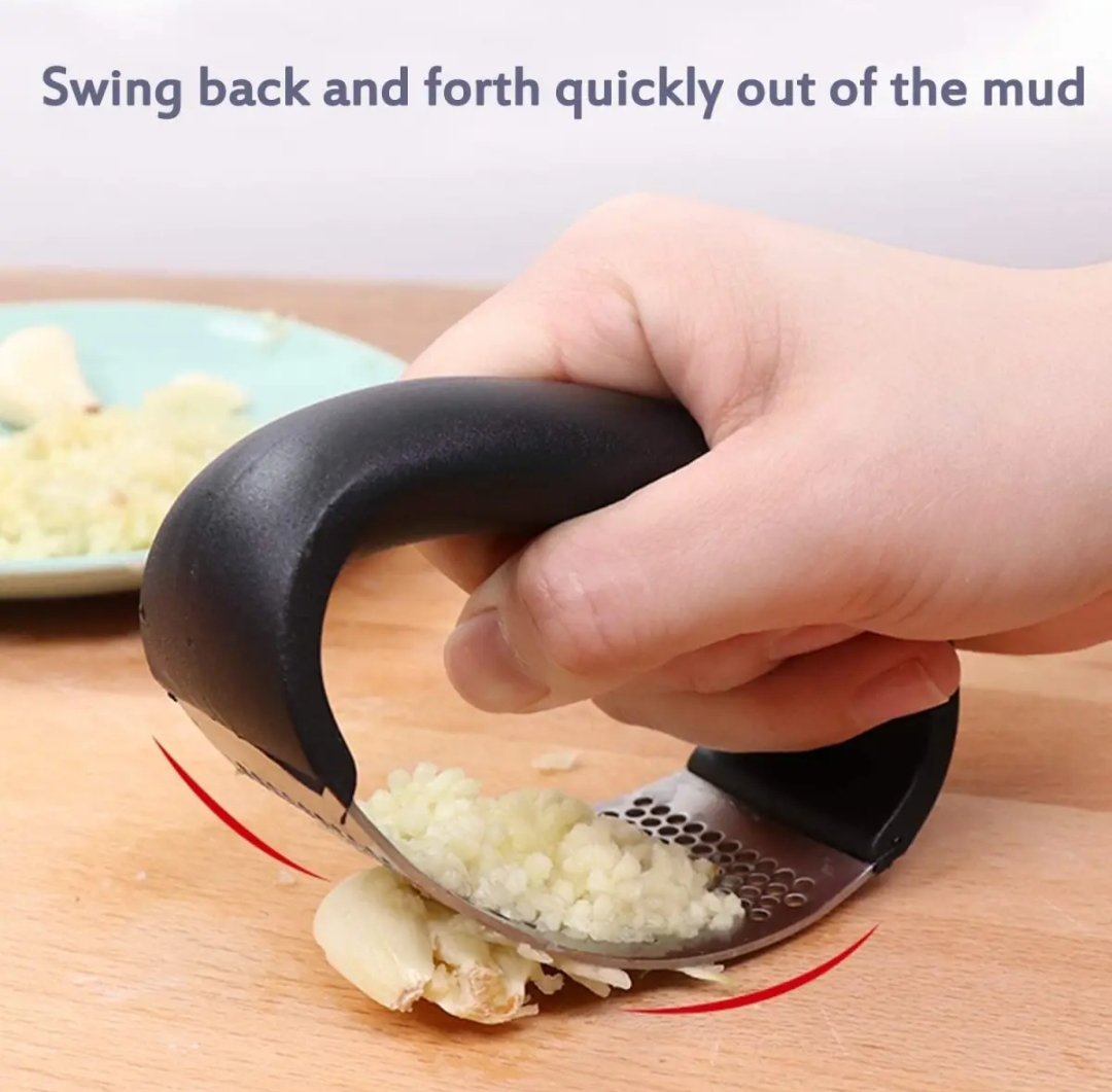 Garlic press,grinder crusher new ring stainless steel garlic masher garlic clip artifact peeling garlic household kitchen gadgets