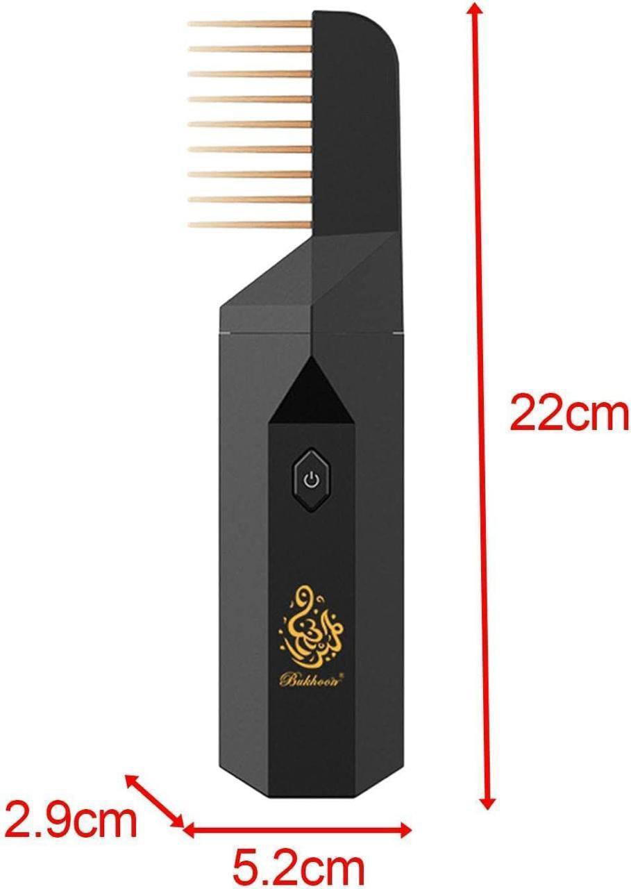 Pro 2 in 1 Hair Diffuser, Bakhoor Burner, Bakhoor Hair Comb Diffuser, Hair Bakhoor Comb, Portable Arabian Rechargeable