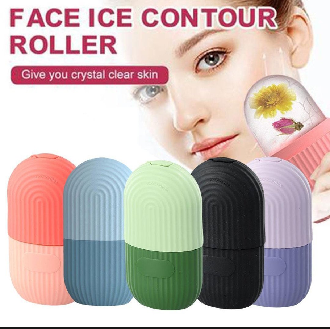 BEAUTY ICE ROLLER FOR FACE MASSAGER &amp; EYE REUSABLE FACE ROLLERS FACIAL ROLLER BOX FACE ICE ROLLER TO ENHANCE SKIN GLOW, SHRINK &amp; TIGHTEN PORES (PACK OF 1)