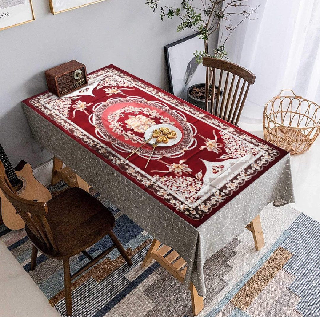 Random Colours and Design 3D Fancy  Dastarkhwan/Table Cloth Sheet To Cover Your Dining,Protect Your Table From Scratches and Dust-Best Kitchen Item for Birthday and Valentine's day Parties (Size 36 x 50 Inches)