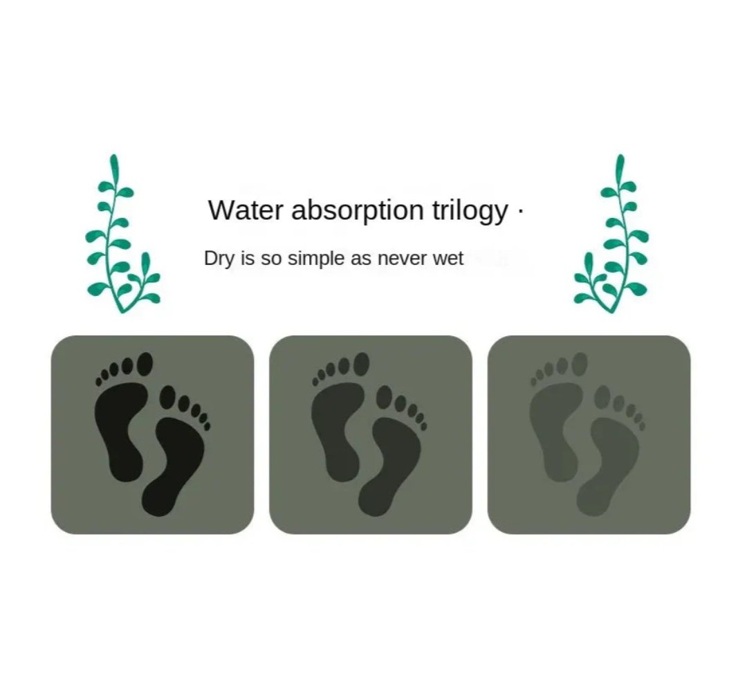 Medium Size Anti Slip Water Absorbent Runner With Matt